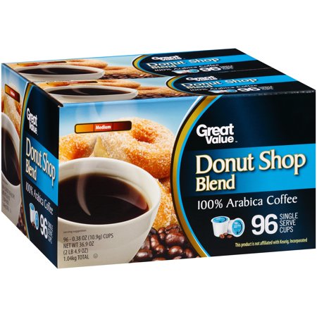 Great Value Donut Shop Blend Ground Coffee Single Serve ...