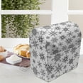 thumbnail image 4 of Snowflake Lounger Chair Bag, Line Art Design Snowflake Pattern Geometric Arrangement with Circles Hexagons, High Capacity Storage with Handle Container, Lounger Size, Black White, by Ambesonne, 4 of 5