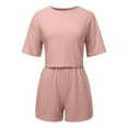 thumbnail image 5 of ibiyuan 2 Piece Sets For Women Summer Women's Casual Shorts Suit Set Floral Jacquard Design Everyday Spring Summer Wear Machine Washable Comfort Outfit, 5 of 5