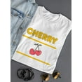 thumbnail image 3 of Cherry Slogan T-Shirt Women -Image by Shutterstock, Female XX-Large, 3 of 4