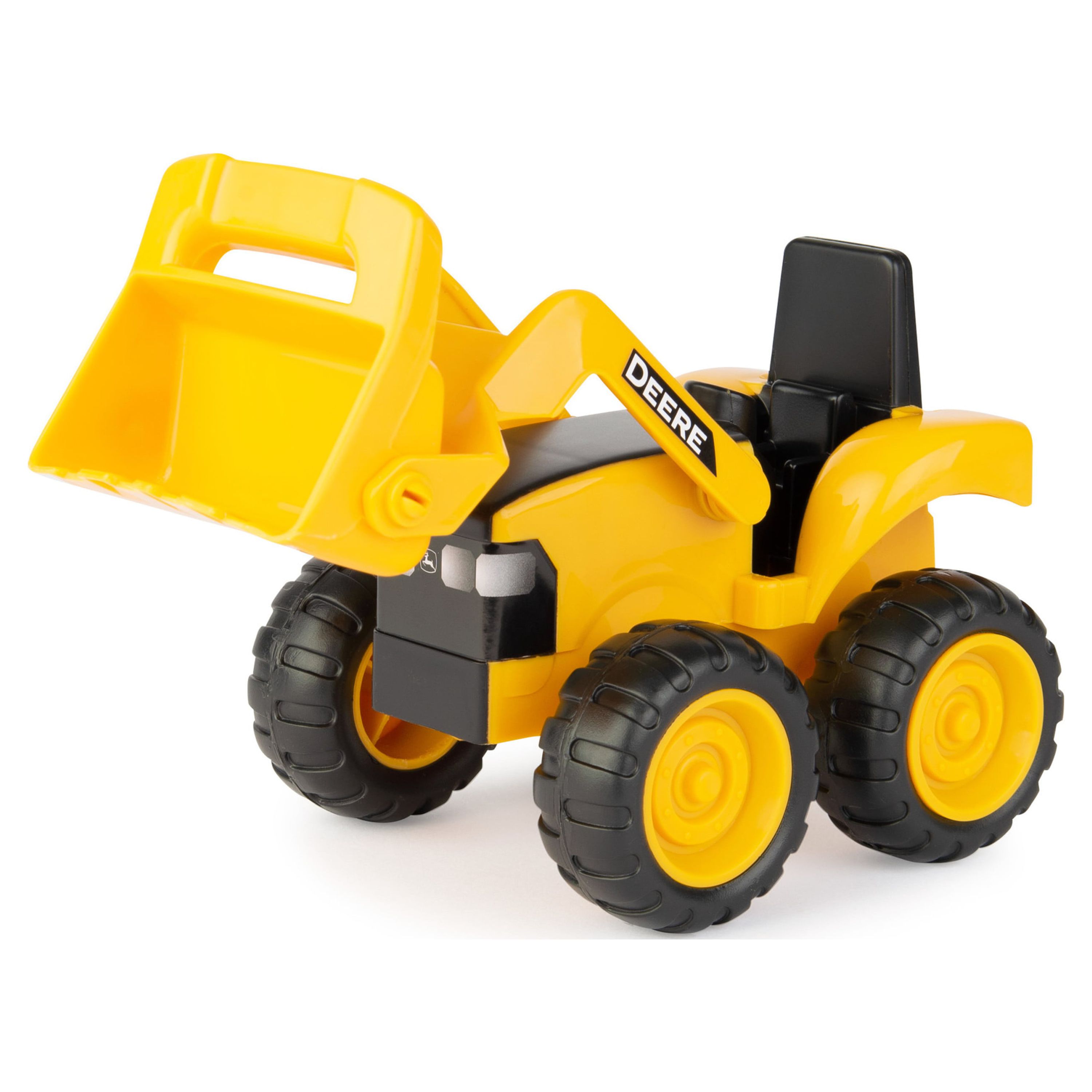 John Deere Sandbox 6" Construction Vehicle 2 Pack, Dump Truck & Tractor with Loader, Yellow - image 4 of 13
