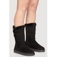 thumbnail image 2 of Women's Faux Fur Lined Button Loop Side Mid-Calf Platform Boots, 2 of 3