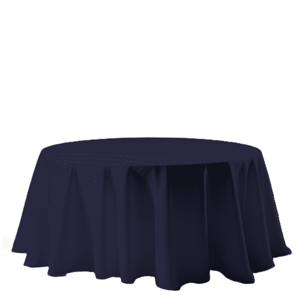 Mantel Para Mesa Redonda Medida 2.90 Diámetro Azul Marino