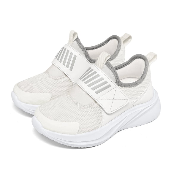Dazzher Girls Sneakers Shoes Lightweight Breathable Running Athletic Shoes for Little Kid/Big Kid, White, 11M