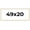 Barn White, variant on 49x20 Frame White Real Wood Picture Frame Width 0.75 inches | Interior Frame Depth 0.5 inches |