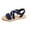 Blue, variant on Agkizg Summer Women Sandals Low Heel Slide Sandals Casual Slippers Open Toe Beach Sandals Comfortable Shoes Wine, Size 6