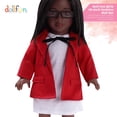 thumbnail image 3 of DOLLFUN Career Girls 18 inch Fashion Doll Set Gloria(Lawyer in London) Fashion Dress Up Doll with Hair for Styling, Clothes, Shoes and Accessories. Black Hair and Brown Eyes, African American, 3 of 3