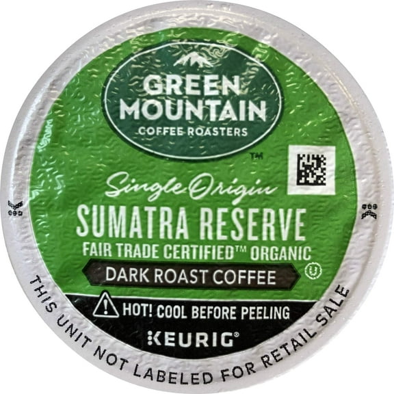 Mountain Coffee Fair Trade Organic Sumatran Reserve, 24-Count K-Cups For Keurig Brewers (Pack of 2)