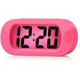 thumbnail image 1 of Despertador electrónico, despertador matutino con pantalla LCD grande, con luz nocturna, alimentado por batería, adecuado para alarmas de viaje y de cabecera (rosa) JAMW Sencillez, 1 of 5