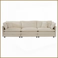 thumbnail image 6 of Beige Chenille 3-Piece Living Room Sofa Set, 6 of 13