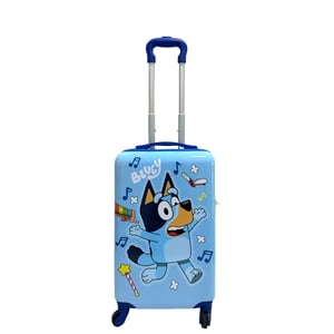 BBC Dancing Bluey Kids 18-Inch Hardside Luggage, Light Blue