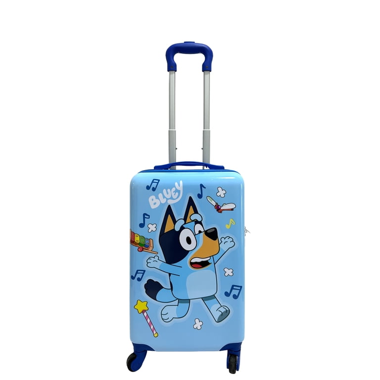 BBC Dancing Bluey Kids 18-Inch Hardside Luggage, Light Blue photo 1