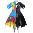 thumbnail image 4 of Disfraz de pesadilla de Navidad para niños, disfraz de esqueleto de Sally Jack, ropa para fiesta de Carnaval y Halloween, 4 of 5