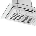 thumbnail image 4 of Ancona 30” Convertible Wall-Mounted Glass Canopy Range Hood in Stainless Steel, 4 of 6