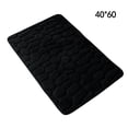 thumbnail image 5 of BrowQuartz Embossed Bath Mat Quick-Drying Solid Color Shower Absorbent Bathroom Rug Large Kitchen Washroom Door Bathmat Kids Safety Black 40x60cm, 5 of 6