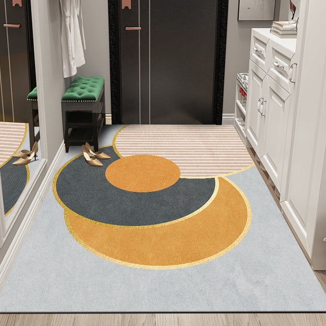 Felpudo de lujo ligero, felpudo sencillo, felpudo para sala de estar, felpudo para puerta de casa, felpudo absorbente resistente a las manchas para pasillo