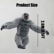 Giant 8.2ft Inflatable Gorilla Costume Blow up King Kong Costumes Mascot Funny Halloween Party Suit