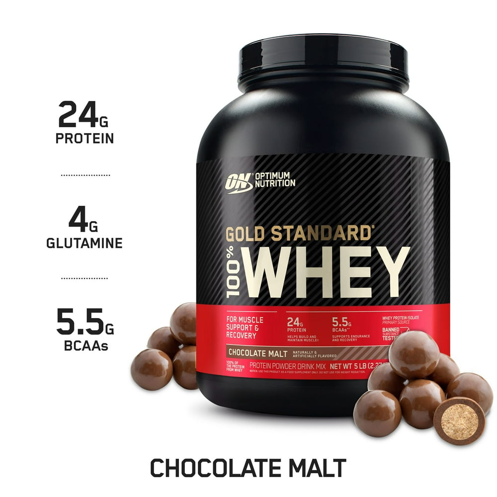 Optimum Nutrition Gold Standard 100 Whey Protein Powder, Chocolate