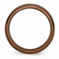 thumbnail image 2 of Stainless Steel Ridged Edge Brown IP-plated With Cable 7mm Band Size: 7; for Adults and Teens; for Women and Men, 2 of 7