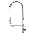thumbnail image 5 of Contempo Living Inc Stainless Steel Coil Spring Pull-out Sprayer Dual Spout Kitchen Faucet, 5 of 5