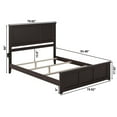 thumbnail image 5 of AFI Madison King Solid Wood Foundation Bed Frame with Matching Footboard, Espresso, 5 of 5