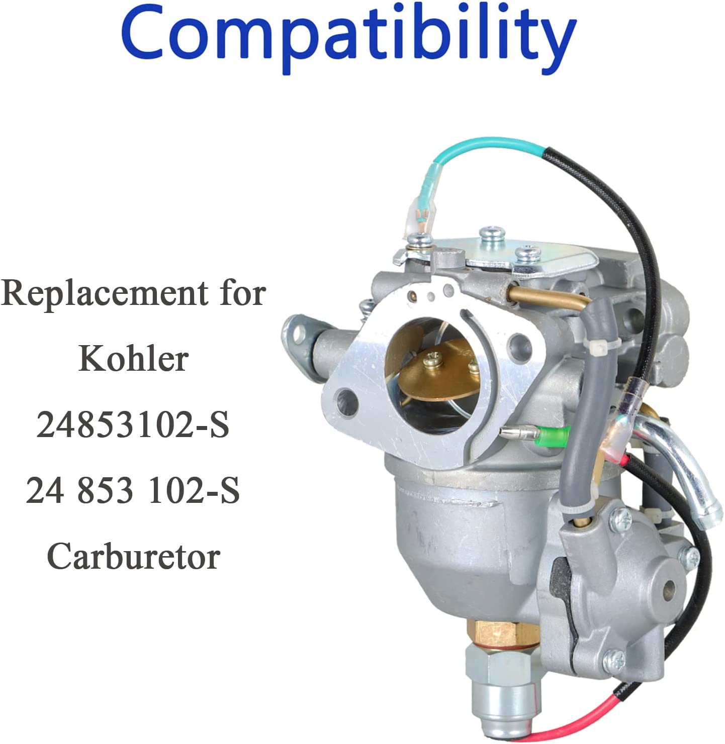 GardenRepairExperts Carburetor For Kohler CV730S, CV740, CV740S – 25HP/27HP – 24853102-S