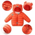 thumbnail image 4 of JANDEL Winter Down Coats for Kids Baby Boys Girls Light Puffer Padded Jacket Bear Hoods Infant Outerwear, 4 of 6