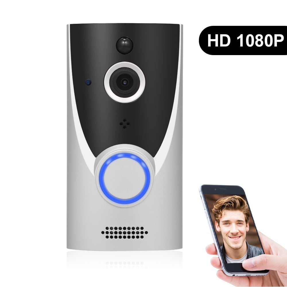 Smart Home WiFi Video Doorbell 1080P HD Camera with Two