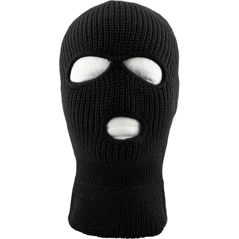 Fordeling materiale Paranafloden Three Hole Mask Full Face Cover Ski Hat Winter Knitted Beanie - Walmart.com