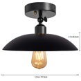 thumbnail image 4 of FSLiving 110V Hardwired Ceiling Light with Zipper Switch Remote Control Adjustable Angle Wall Light Industrial Black Iron Shade Dimmable&Color Changing Light Fixtures for Hallway Living Room - 1 Pack, 4 of 7