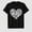 Black-12, variant on Women's Breast Cancer Awareness Heart Ribbon Graphic T-Shirt, 100% Cotton Short Sleeve Shirt