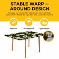 thumbnail image 4 of Farmhouse Flowers Table Cloths for 4 Foot Rectangle Tables, Modern Abstract Country Chic Floral Leaf Patio Waterproof Elastic Fitted Tablecloths, Washable Rectangular Table Cover for Camping, 4 of 8