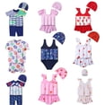 thumbnail image 2 of Traje de baño a rayas para niños, ropa de playa para niños, ropa de playa sin espalda, lindo traje de baño para niños pequeños, 1-4 años zhangyuxiang unisex, 2 of 2