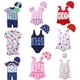 thumbnail image 2 of Traje de baño a rayas para niños, ropa de playa para niños, ropa de playa sin espalda, lindo traje de baño para niños pequeños, 1-4 años zhangyuxiang unisex, 2 of 2