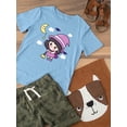 thumbnail image 3 of Halloween Girl W Witchy Costume T-Shirt Toddler -Image by Shutterstock,  3 Toddler, 3 of 4