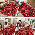 thumbnail image 5 of Rectangle Area Rugs 4 x 6 Ft, Valentine's Day Birds Non-Slip Residential Carpet, Love Branches Red Black Buffalo Plaid Indoor Crawling Mats Runner Rugs for Living Room/Dining Room/Bedroom, 5 of 8