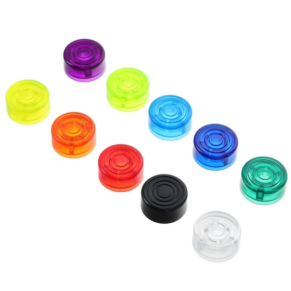FONDOTIN Guitar Effects Pedal Footswitch Toppers 20Pcs Assorted Color for Live Performances 0.79X0.79X0.43in