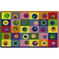 thumbnail image 1 of Flagship Carpets FE119-44A 7 ft. 6 in. x 12 ft. Silly Circles Rug - Rectangle, 1 of 1
