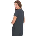 thumbnail image 2 of Koi 'Classics' Women's Nicole Crossover V-Neck Solid Scrub Top Scrub Top, 2 of 4