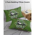 thumbnail image 3 of Golf Club Green Pillow Covers Queen Size 2 Pack, Abstract Vintage Golf Sports Soft Bed Throw Pillowcases Breathable Cooling Long Lumbar Body Pillow Sham Cover for Bed Sofa 20''x30'', 3 of 7