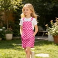 thumbnail image 6 of XAOFW Kids Girls Summer Dresses Sleeveless Polka Dot Printed Overalls Dress With Pocket Casual Suspender Dresses For Daily Wear Versatile Sundress 12-13 Years, 6 of 7