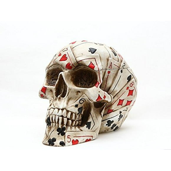 Poker Skull Stash Box / Container Playing Cards