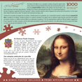 thumbnail image 3 of MasterPieces Mona Lisa 1000 Piece Linen Jigsaw Puzzle, 3 of 5