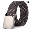 thumbnail image 2 of Men Belt Nylon Fashion Alloy Work Belt Web Belt with Automatic Slide Buckle, 2 of 10