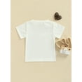 thumbnail image 5 of Kiapeise Toddler Baby Boy Summer Tees Shirts Basic Short Sleeve Crewneck BUBS Letter Print Tops, 5 of 8
