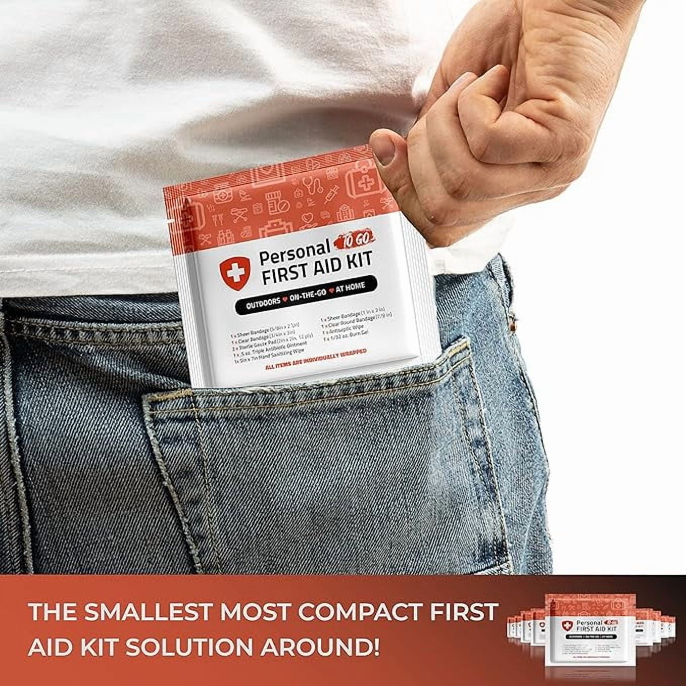 First Aid Emergency Medical Kit Mini and Travel Size - 10 Pack | Great for Kids, Schools, Business, Hiking, Camping | Wound Care Products (Sea Life)