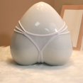 thumbnail image 5 of Odeerbi Women's Crotchless Panties 2025 Valentine's Day Sexy Lace Solid Comfort Underwear Skin Friendly Briefs Panty Intimates Thon White, 5 of 5