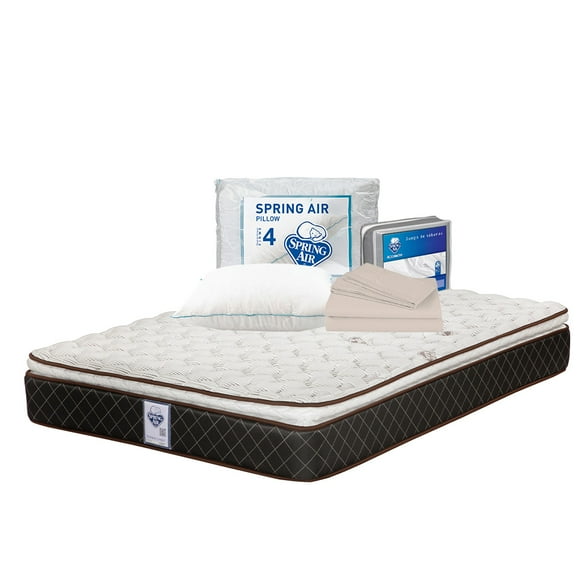 Colchón Individual Minesota Spring Air + Almohada + Juego de Sábanas