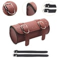 thumbnail image 6 of Motorcycle Fork Bag Tool Saddlebag PU Leather Storage Spacious Design for Riders Motorbike Bicycle Use, 6 of 9