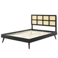 thumbnail image 3 of Platform Bed Frame, Queen Size, Wood, Black, Modern Contemporary Urban Design, Bedroom Master Guest Suite, 3 of 9